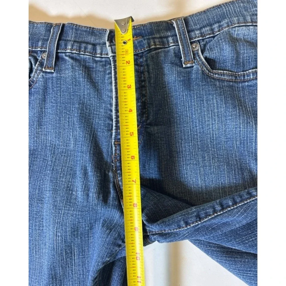 Levis Perfectly Slimming 512 Bootcut Jeans Womens 8 Short Medium Wash Blue Denim